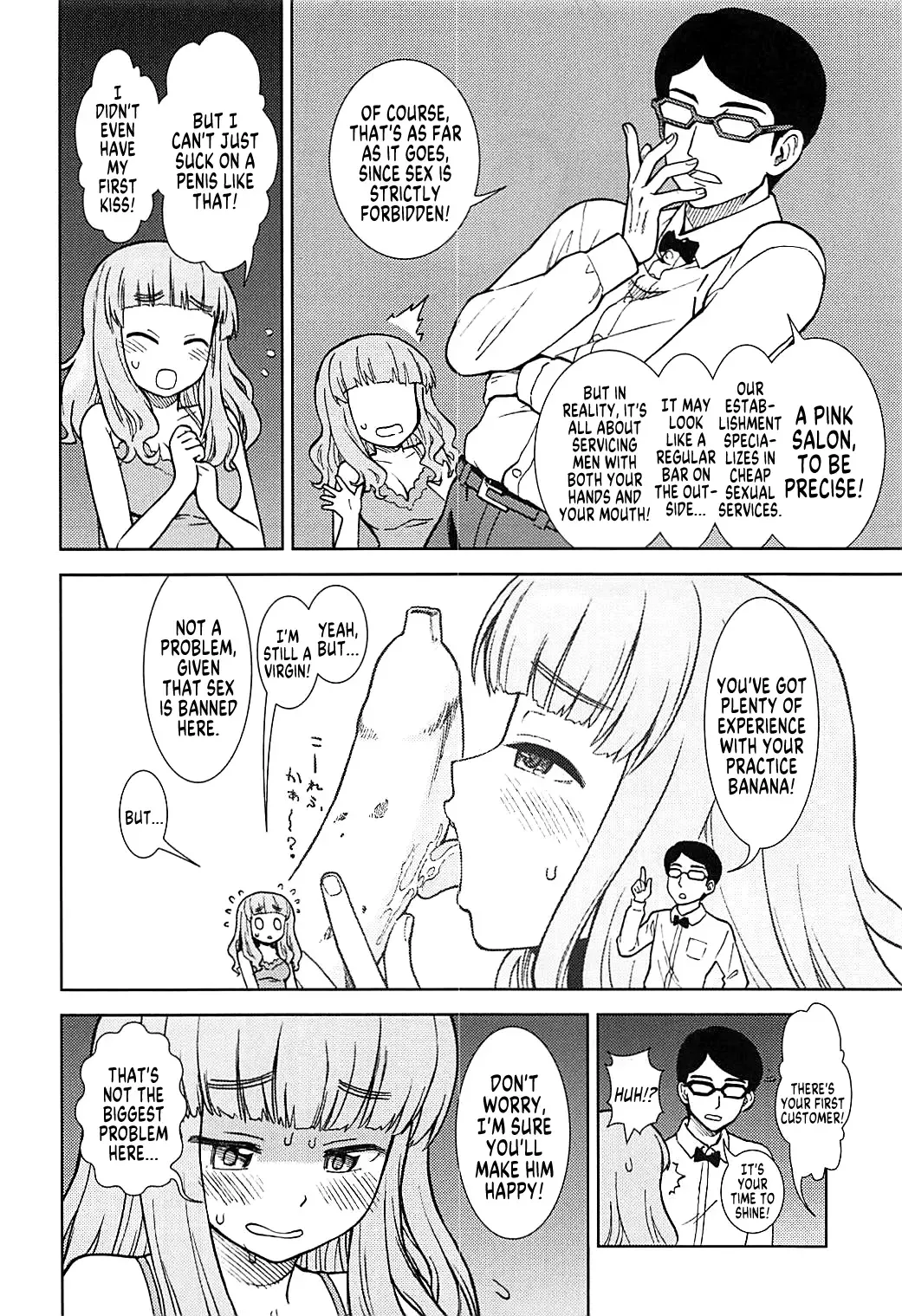 [Sabaku] Takebe Saori ga Shojo nanoni PinSalo de Hataraku Hon | Saori Takebe Works at a Pink Salon Fhentai.net - Page 3