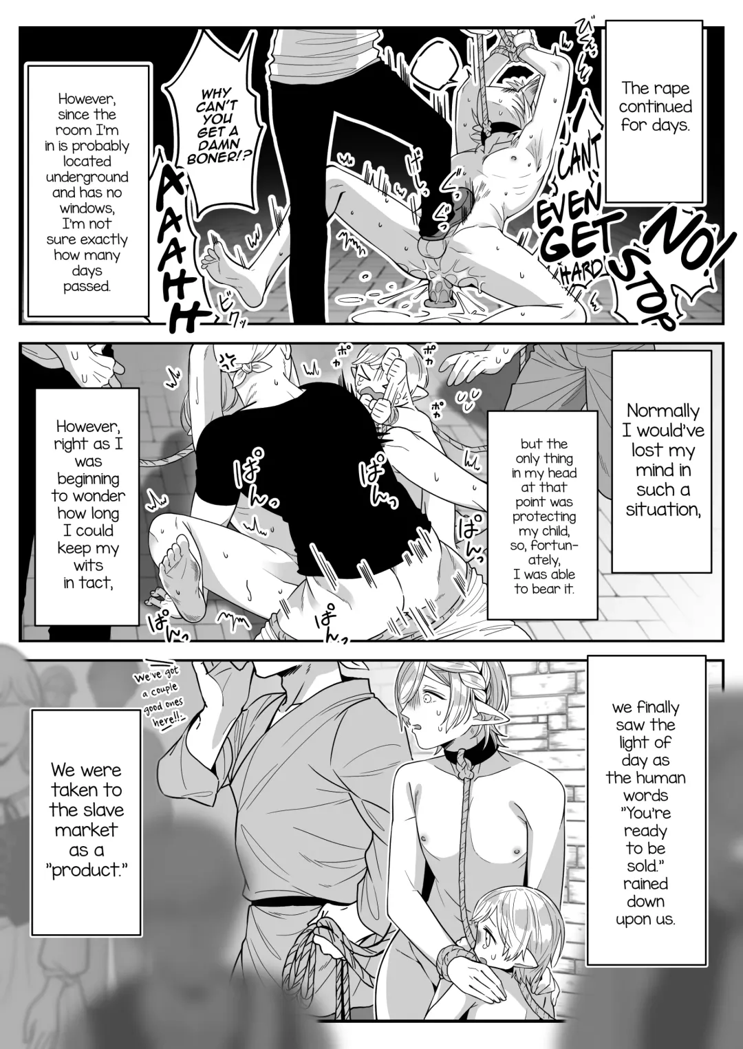 [Oishii Oshiri] Elf Oyako Seidorei Ichiba nite Hanbaichuu Fhentai.net - Page 18