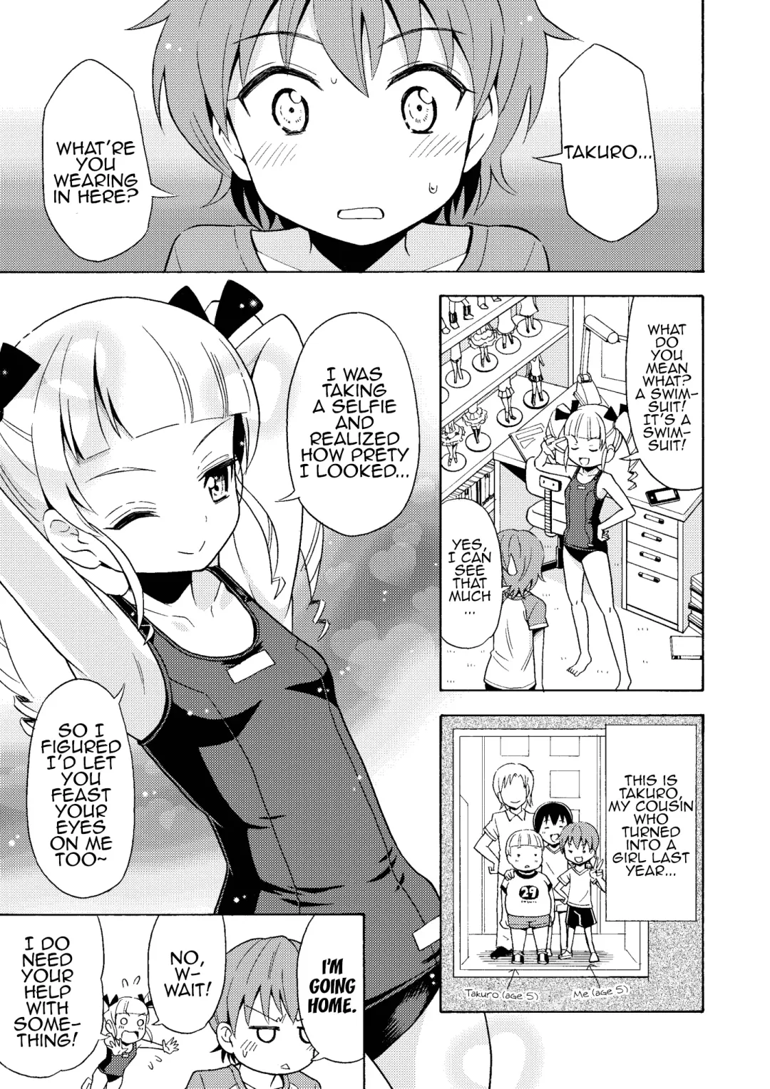 [Yoshida Gorou] Happy Birthday 2 - Nyotaika Shita no de Mizugi o Kai ni Ittemita | Happy Birthday 2 - Because I have the body of a girl, I tried going shopping for swimsuits. Fhentai - Page 5