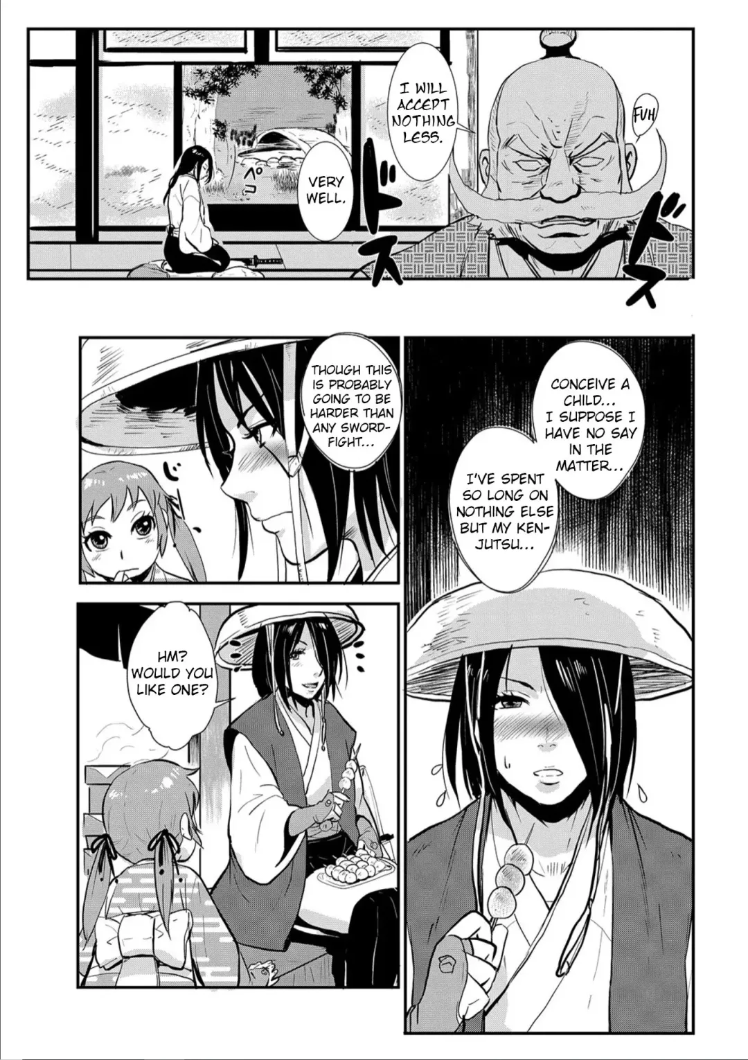 [Kakutou Oukoku] Harami samurai 01 Onna Douchuu Maguwai Tabi | Knocked Up Samurai 01: A Woman's Journey to get pregnant Fhentai.net - Page 3