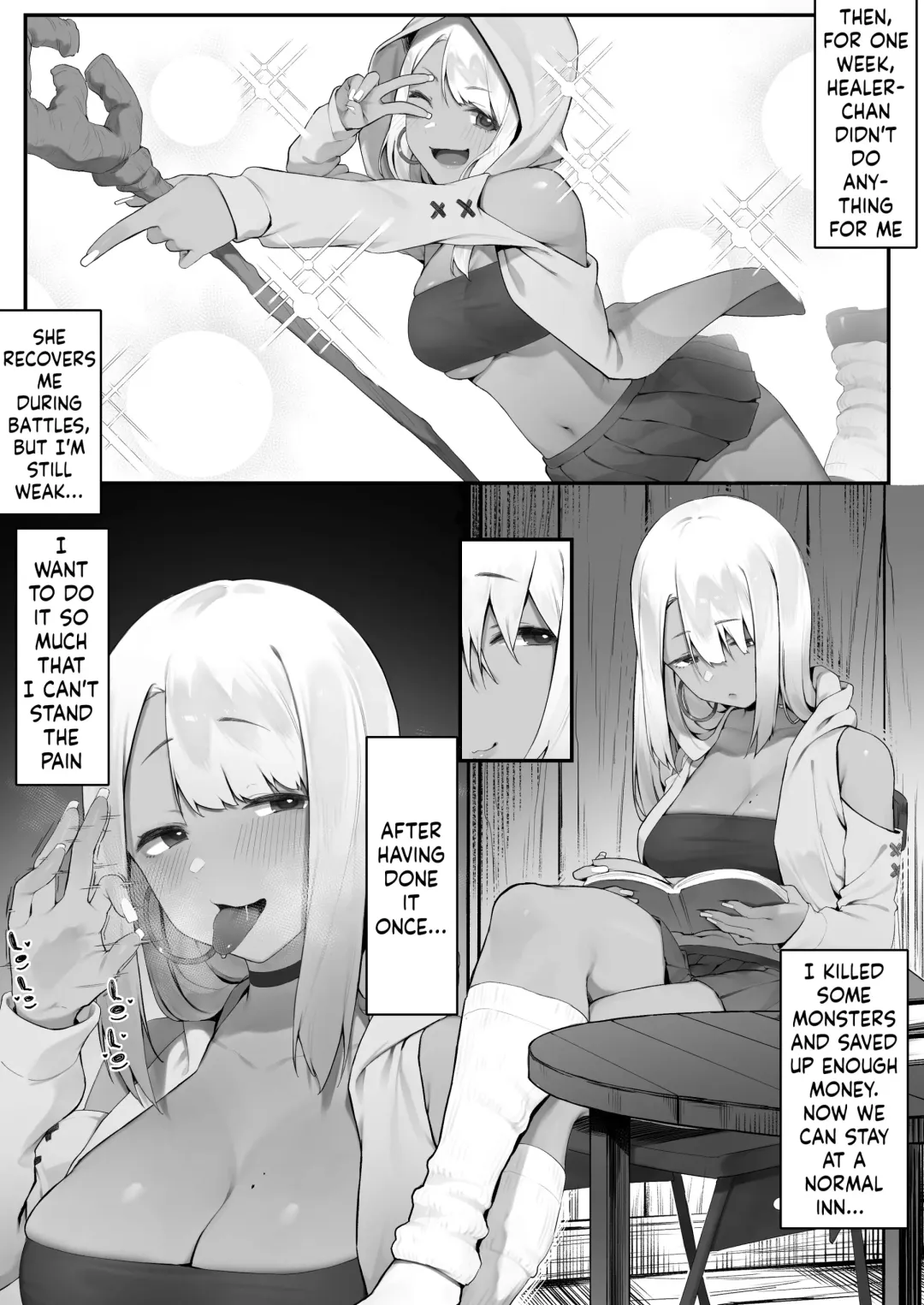 [Nigiri Usagi] Sex Suru to SP o Kaifuku Shitekureru Kuro Gyaru Healer [Kouhen] | The Black Gal Healer who Recovers Your SP When You Have SEX Fhentai - Page 3