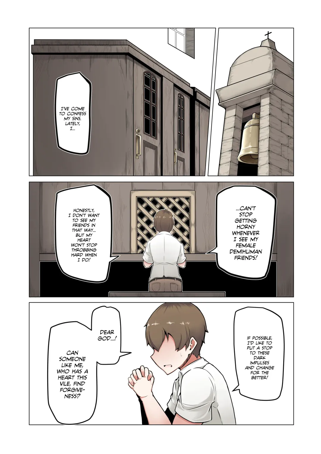 [Ocha No Degarashi] Dorodoro Zangeshitsu | Sticky Confessional! Fhentai - Page 2