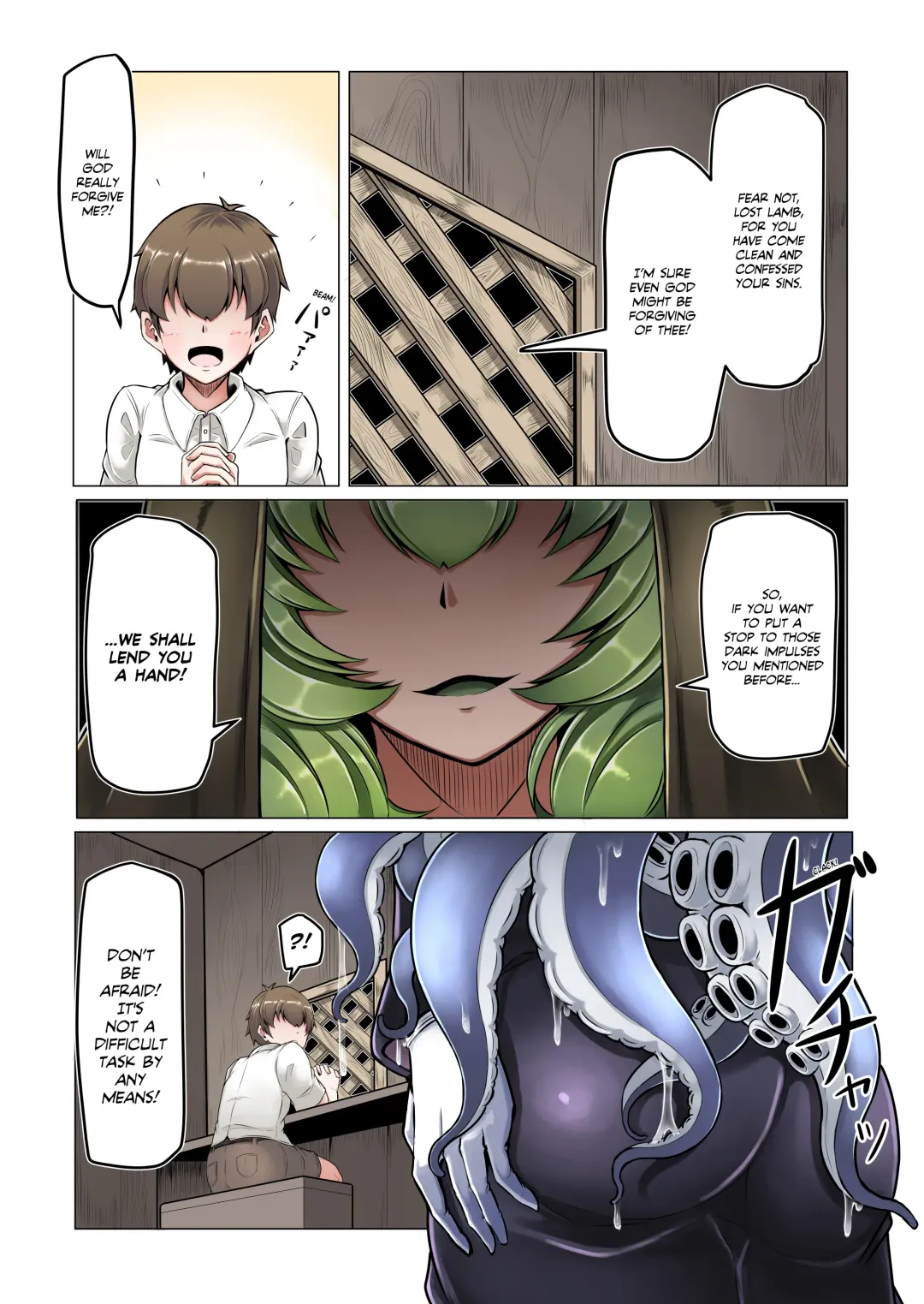 [Ocha No Degarashi] Dorodoro Zangeshitsu | Sticky Confessional! Fhentai - Page 3