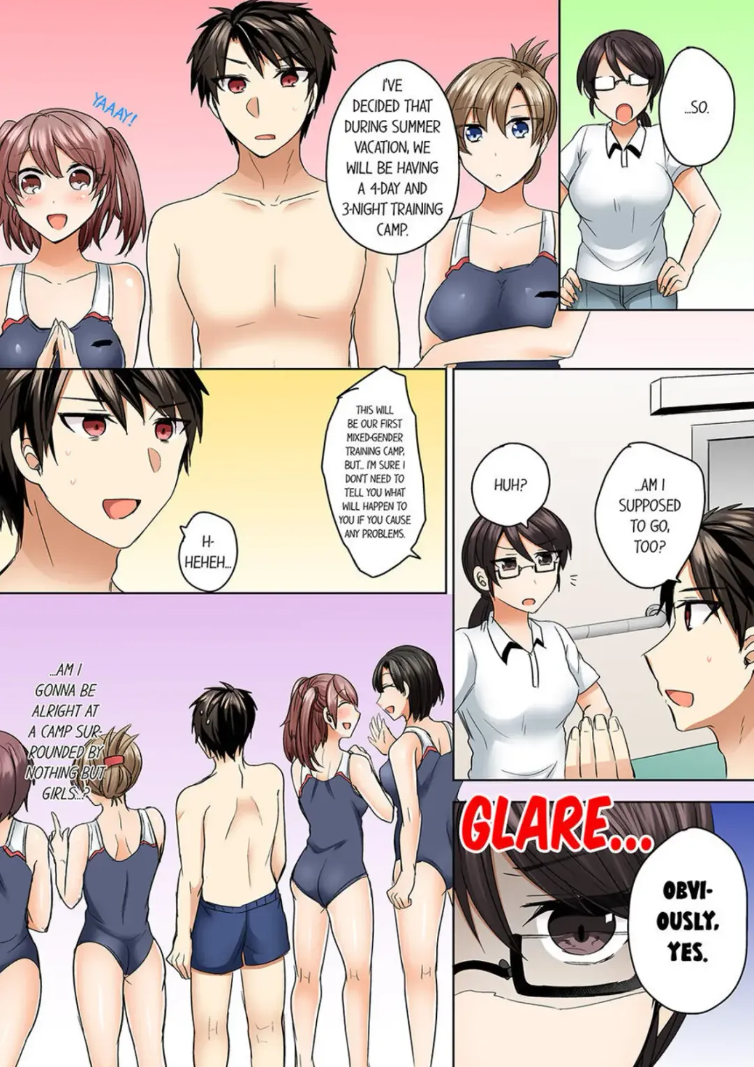 [Shogota] Mizugi ga Zurete... Haitteru! ~Porori ja Sumanai Danjo Kongou Synchro-bu~ 4 - My Swimsuit Slipped... And it went in!? A Mixed Synchronized Swimming Club with More Than Just Nip Slips in Store! ~ 4 Fhentai.net - Page 18