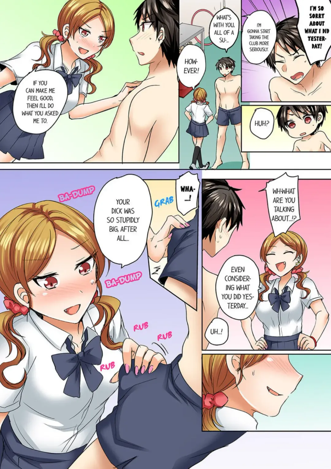 [Shogota] Mizugi ga Zurete... Haitteru! ~Porori ja Sumanai Danjo Kongou Synchro-bu~ 4 - My Swimsuit Slipped... And it went in!? A Mixed Synchronized Swimming Club with More Than Just Nip Slips in Store! ~ 4 Fhentai.net - Page 5