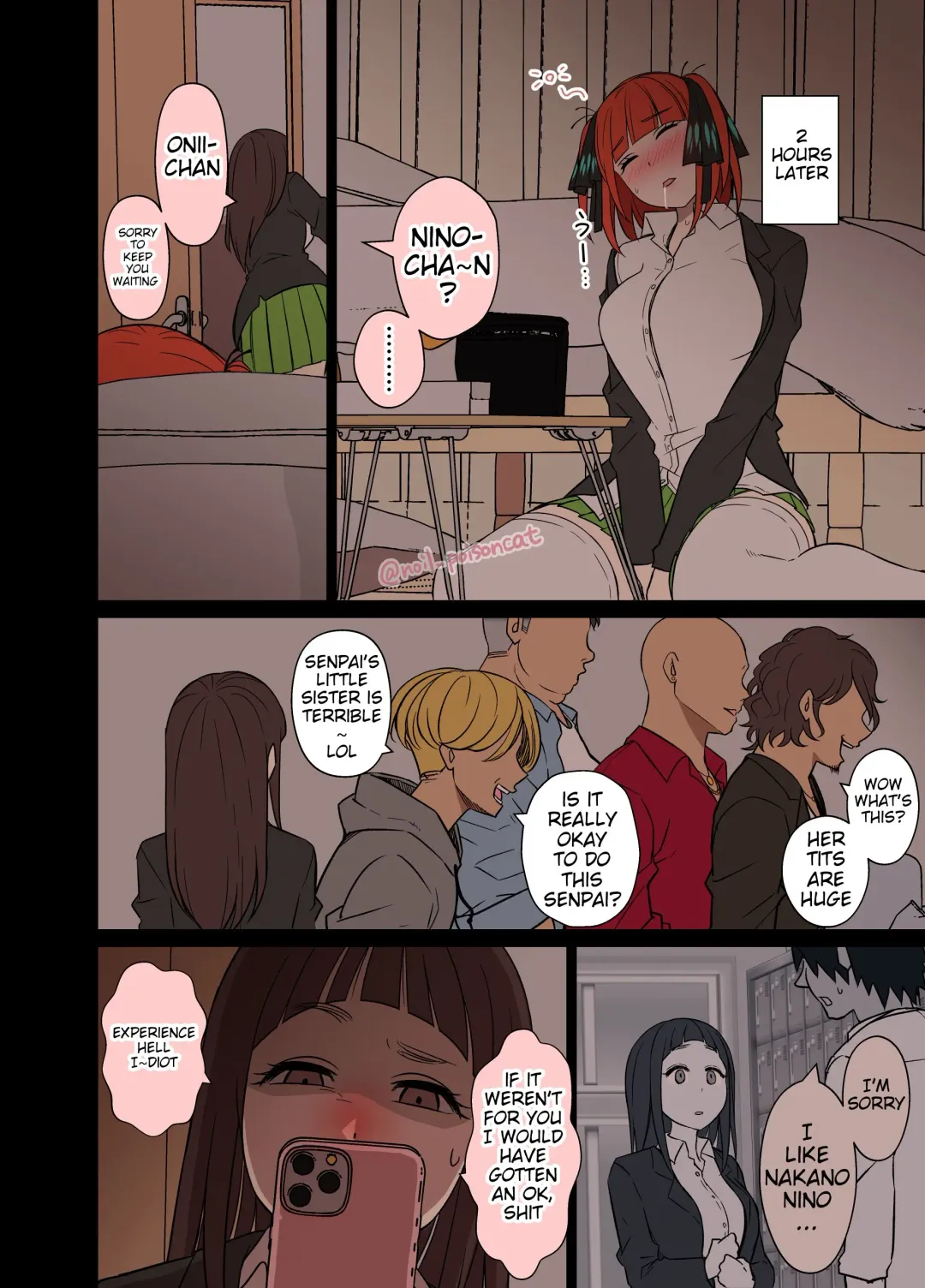 [Dokuneko Noil] Yotta Nakano Nino ni Warui Koto o Suru Hanashi | A story about doing bad things to a drunk Nakano Nino Fhentai - Page 3