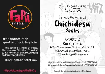 [Kunojimaru] Chichidesu | Boobs Fhentai - Page 27