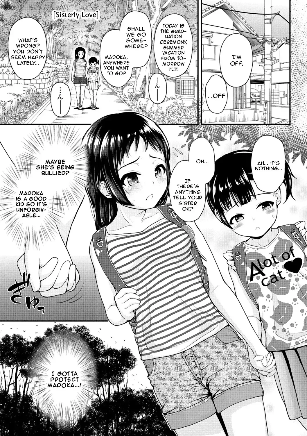 [Hikoma Hiroyuki] Shimai Ai | Sisterly Love (Gouin ni Kusogaki Mesuana Dochutte Mita (Wara)) Fhentai - Page 1