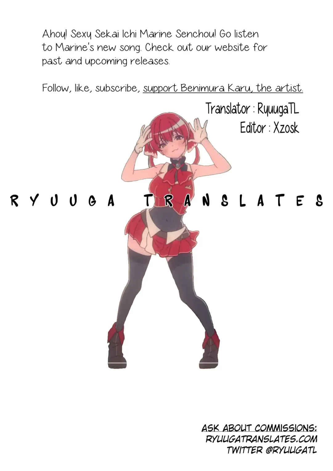 [Benimura Karu] Marine no Yari Chirakashi WEEK | Marine's One Week Sexcapade Fhentai - Page 41