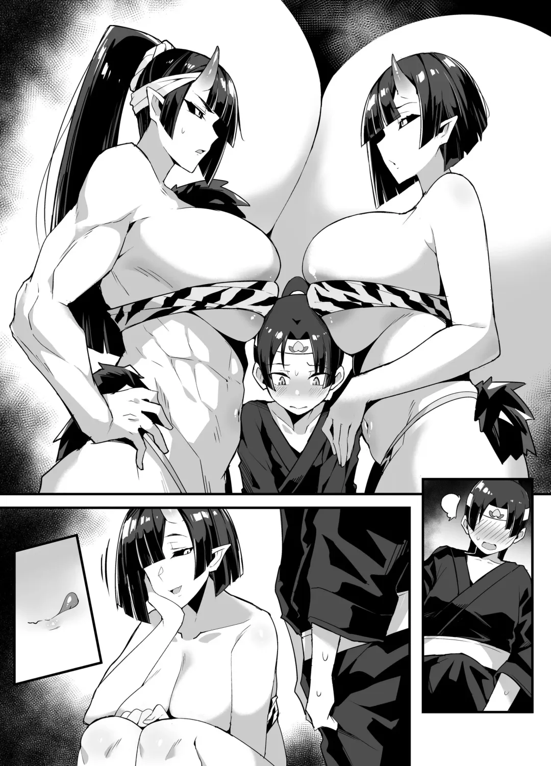 [Arimura Daikon] Oni no Shimai ni Shiboritorareru Momo-kun | Momo-kun Gets Wrung Dry By Some Oni Sisters Fhentai.net - Page 6