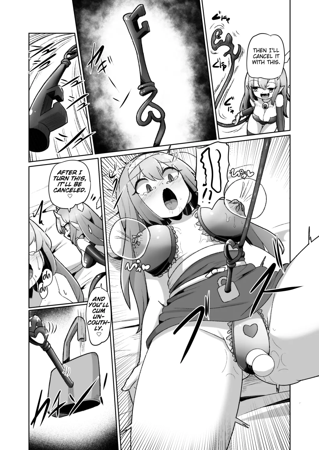 [Monota] 1-sshuukan no Aida 100-kai Zecchou shitara Kore kara Tsuku BaSta ga Isshou Kaijo dekinaku naru Noroi no Ohanashi Fhentai - Page 43