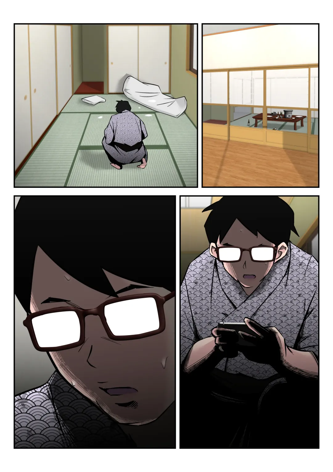 Onsen Ryouko de Oyakozure no Futari ni Tsuma o Netorareta Hanashi [Kouhen] ~Yoitsubureta Otto no Kao mae de Tsuma ga Nando mo Hamerareta Shinya~ Fhentai - Page 56