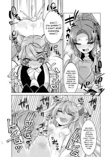 [Oi Shibako] Okkii Serena ga Futanari de Chicchai Maria o Harabote sasechau Shimai Ai | Serena's So Big She Makes Little Maria Look Pregnant When These Two Sisters Make Love Fhentai.net - Page 9