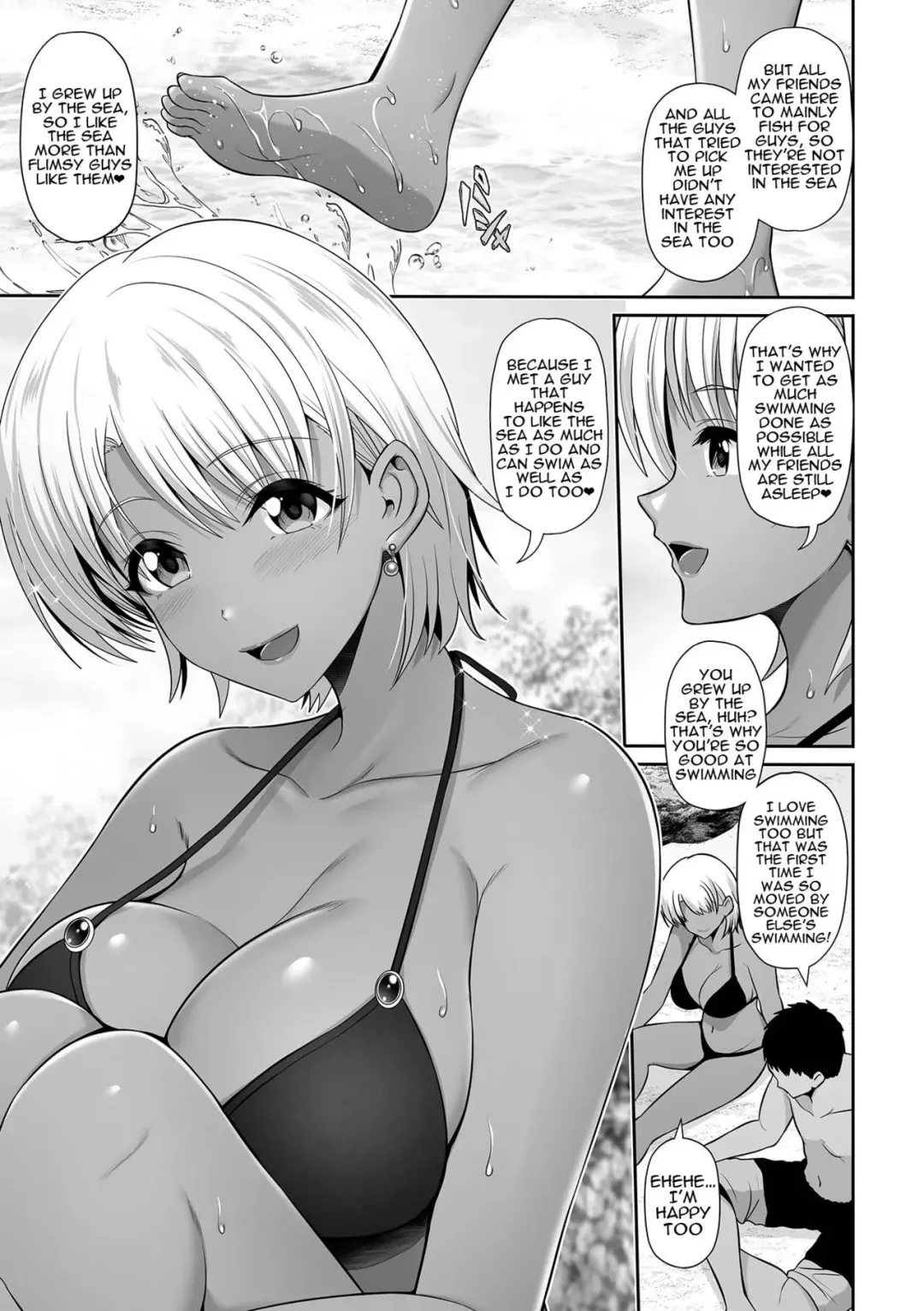 [Toba Yuga] Kuro Gyaru Chanto Natsu Umi Love | Summer Love With a Dark Skinned Gal Fhentai.net - Page 3