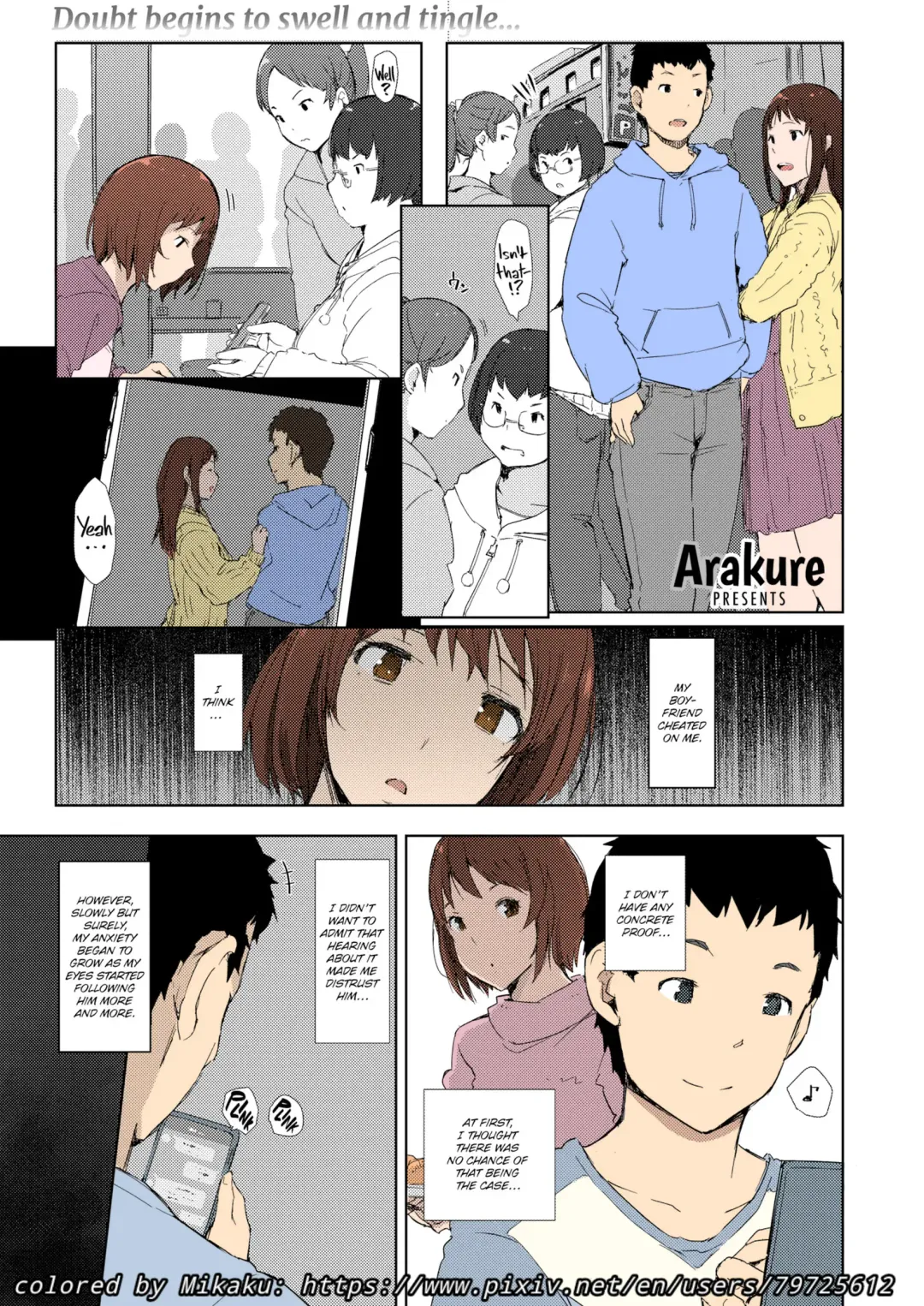 [Arakure - Syukurin] Misunderstanding Love Hotel Netorare [Arakure] & Kimi no na wa: After Story - Mitsuha ~Netorare~ Fhentai - Page 2