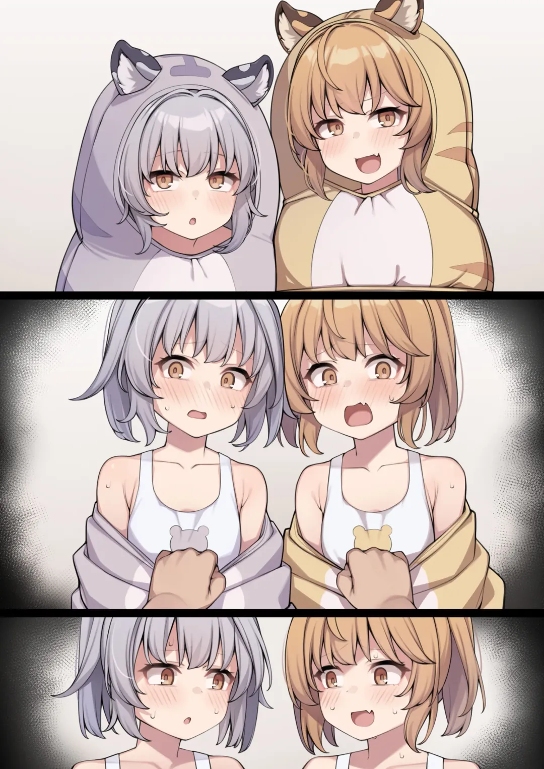 [Moo] Arukeru Nebukuro de Chanto Nigeru ga Futago to Kenshou shite mita Fhentai - Page 7