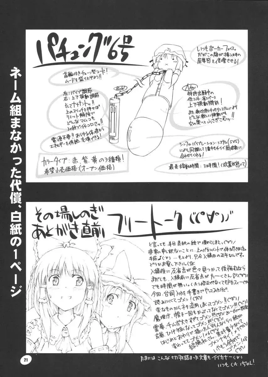 [Hinata Happa] Touhou Genjiiroku Fhentai - Page 20