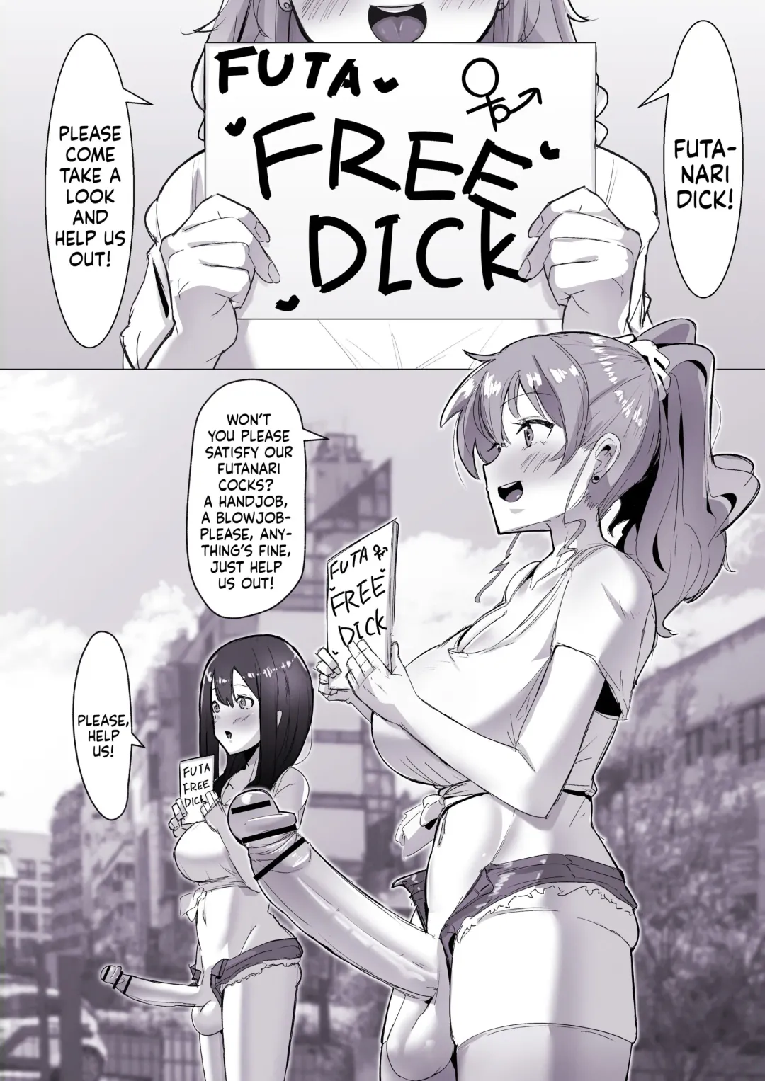 [Sella] Futanari Kaiwai no Free Chinpo | The Futanari's Slinging Free Dick Around The Neighbourhood Fhentai - Page 2