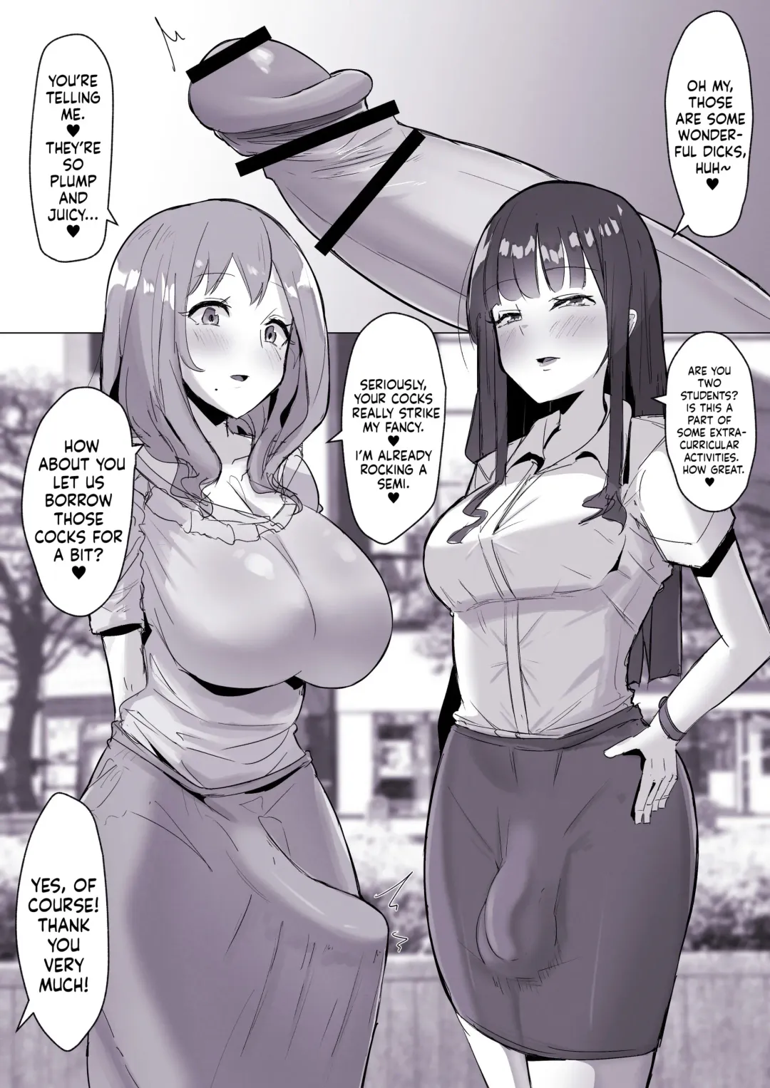[Sella] Futanari Kaiwai no Free Chinpo | The Futanari's Slinging Free Dick Around The Neighbourhood Fhentai - Page 3