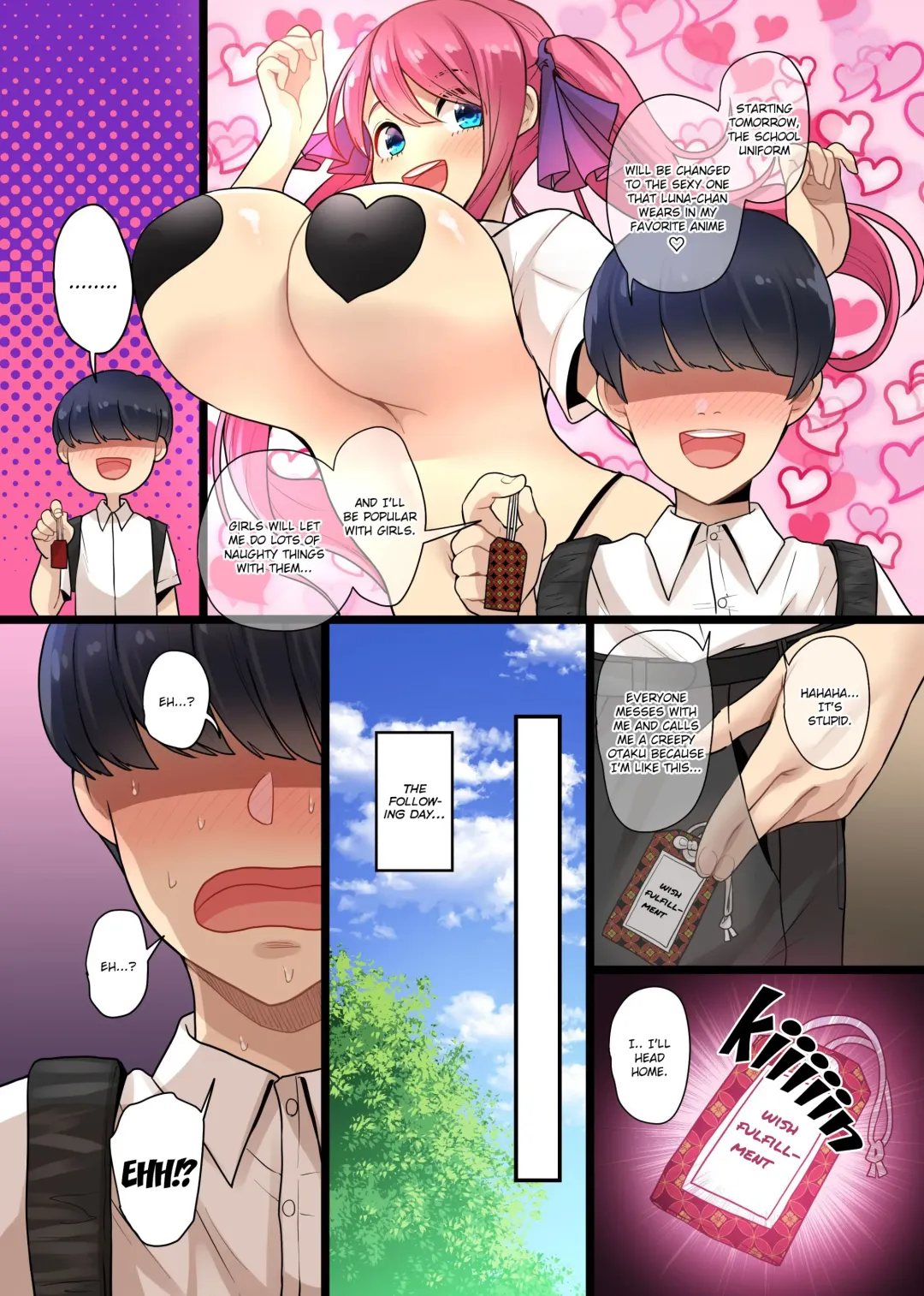 [X Pierrot] Eroi Negai ga Kanaimasu! Genjitsu Settei ga Kaerechau Omamori de Class no Bakunyuu mo Tannin no Kentsuana mo Gal mo Gakuenchuu no Joshi o Zenin Onaho-ka Fhentai - Page 4