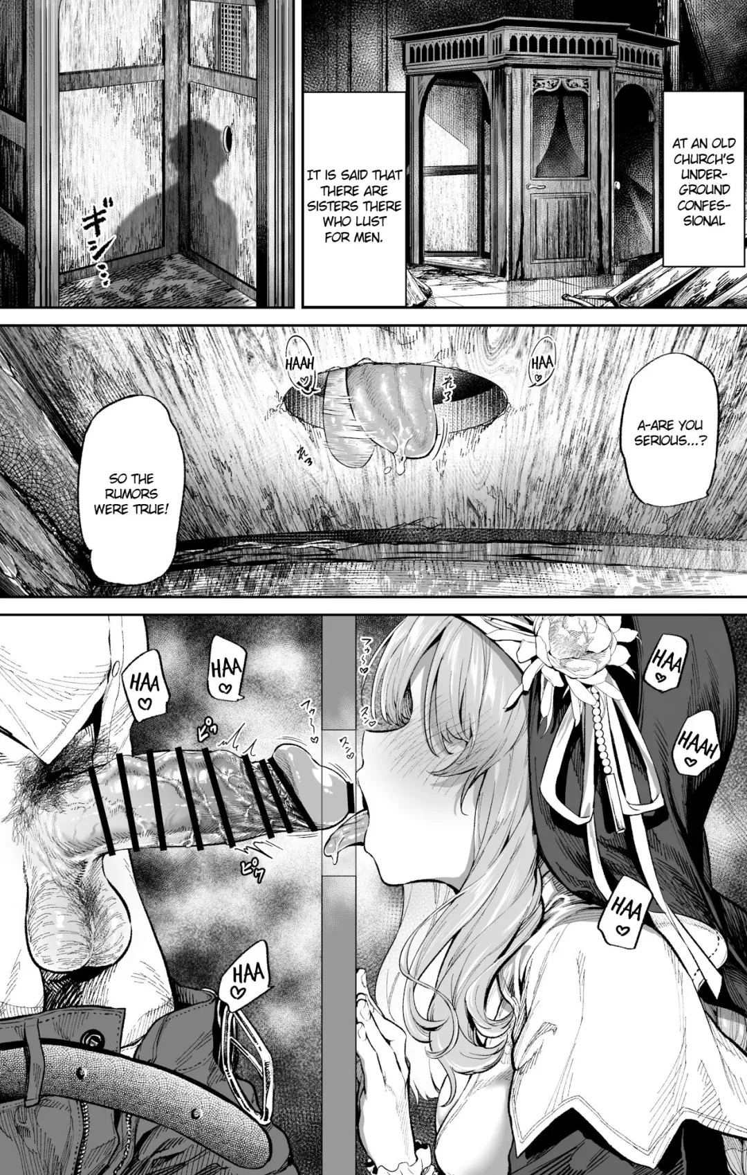 [Ooban Yaki] Zangeshitsu no Ana | The Confession Hole Fhentai.net - Page 1