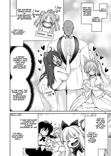 [Tomoki Tomonori] Okasare Machi no Hatsujou Onna o Nanjuunin to Yarasete Kureru Tsukasa-chan no Warudakumi | Tsukasa-chan's Evil Plan to Make You Fuck a Bunch of Women in Heat Fhentai - Page 52