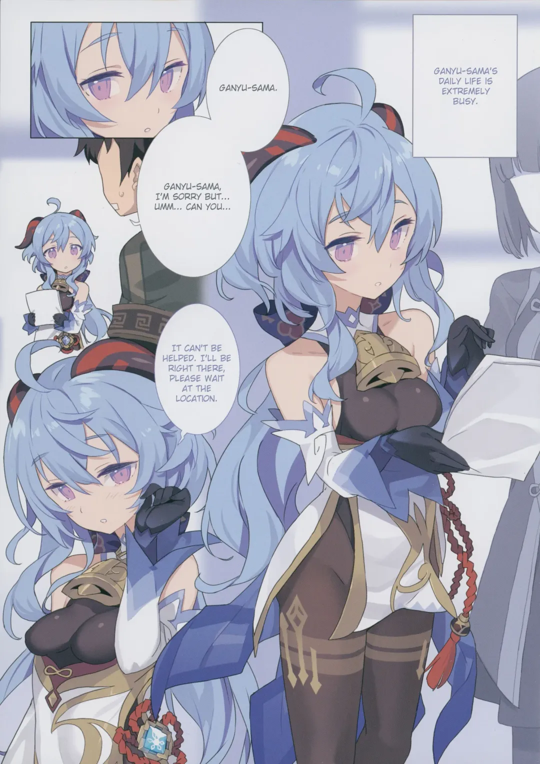 [Blade] Oshigoto o Hakadorasete Kureru Ganyu-sama. | Ganyu-sama Who Keeps The Work Going. Fhentai - Page 4