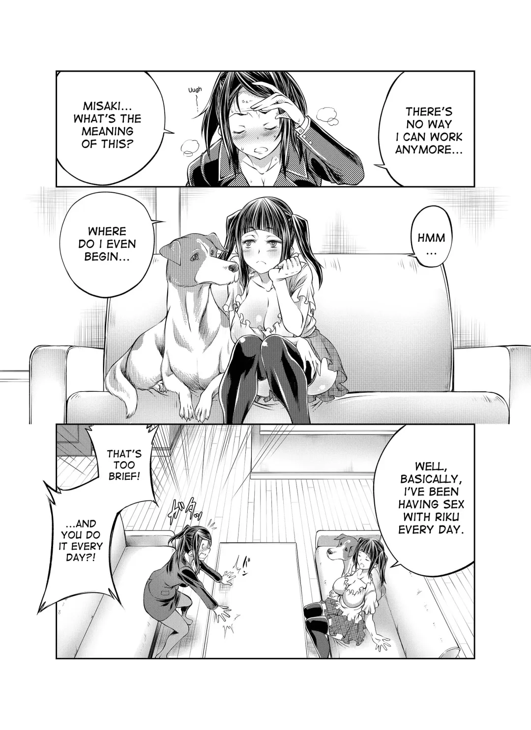 [Tenzen Miyabi] Musume no Kareshi wa Wan-chan!? Okaasan Yurushimasen! | My Daughter's Boyfriend is a dog. As her mother, I won't allow it! Fhentai - Page 6