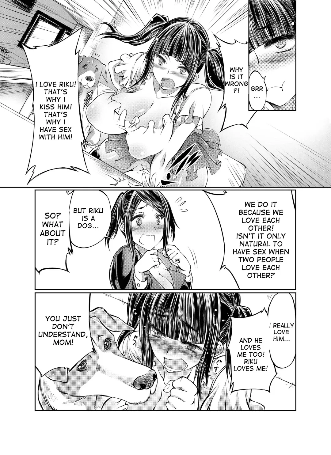 [Tenzen Miyabi] Musume no Kareshi wa Wan-chan!? Okaasan Yurushimasen! | My Daughter's Boyfriend is a dog. As her mother, I won't allow it! Fhentai - Page 9
