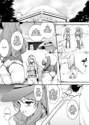 [Motomushi] Onna Kishi Sei Ruruna ~Kishi Mahou Gakuen Intan~ | Maiden Knight Lilouna ~The Degenerate Knight-Mage Academy Feud~ Fhentai - Page 9
