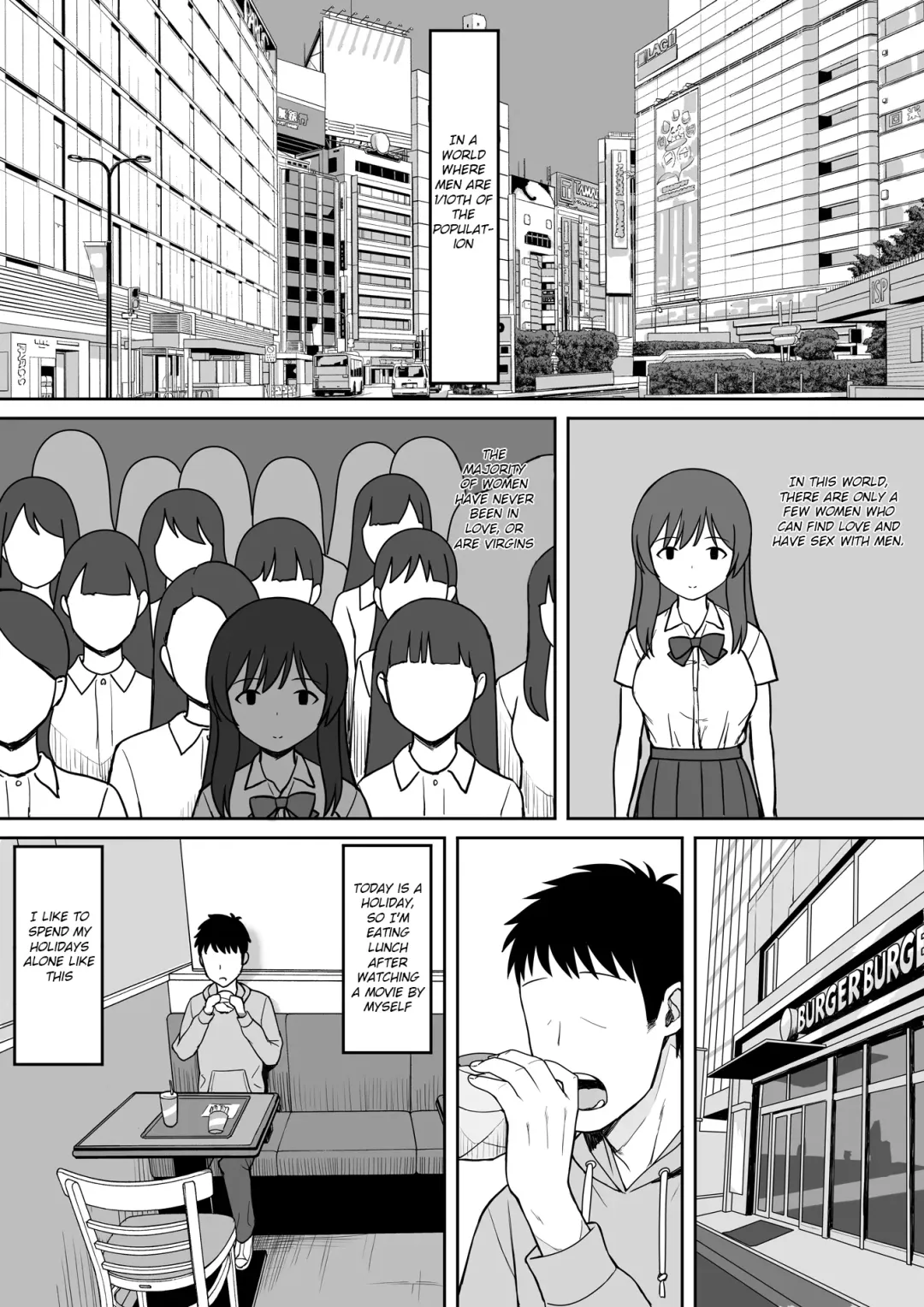 Otoko no Kazu ga 10-bun no 1 ni Natta Sekai de Shitai Houdai 2 | I wanna fuck a lot in a world where males are a tenth of the population! 2 Fhentai - Page 3