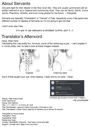 [Mori Marimo] Jeanne & Marie Sukumizu H Shimakuru Hon | A Book About Jeanne's & Maries's School Swimsuits Fhentai - Page 28