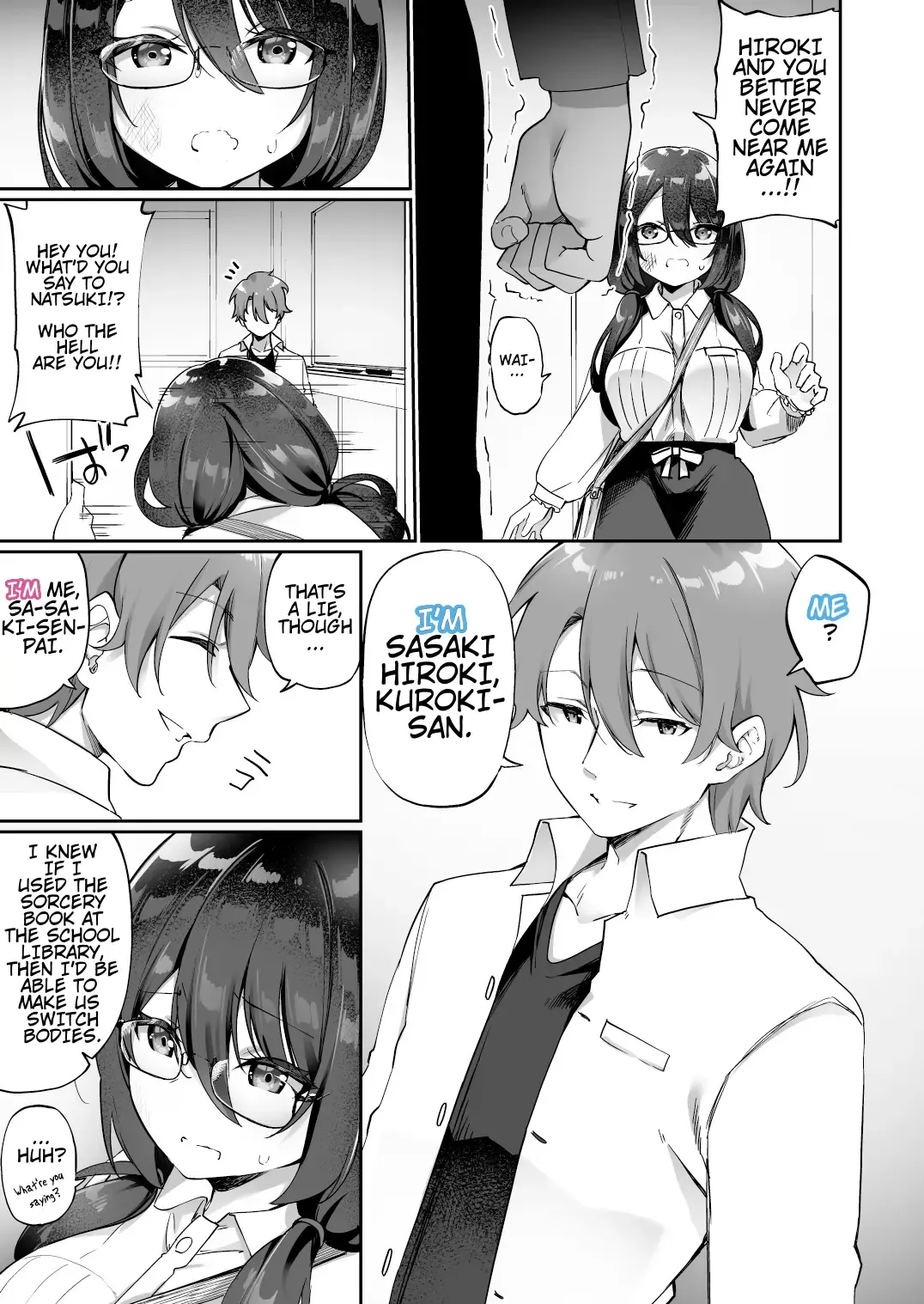 [Kanmuri] I Switched Bodies with my Large-Breasted Yandere Junior Who is Aroused Just by Hearing the Sound of My Voice! Fhentai - Page 10