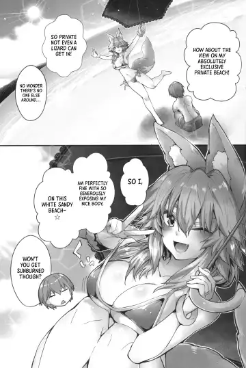 [Wise Speak] Taiyou! Sunahama! Nagisa no Tamamo-chan | The Sun! The Beach! Beachside Tamamo-chan Fhentai - Page 4