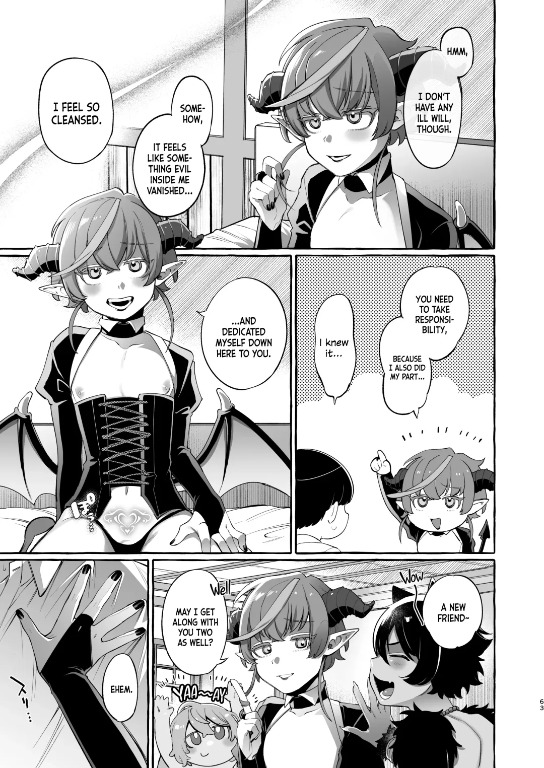 [Sugoku Zako] Isekai Teni Shite Mazoku Shota ni Tanetsuke Shitara Mechakucha Natsukareta. ｜I Went to Another World and Demon Shotas Grew Attached to Me After I Mated With Them. Fhentai - Page 64