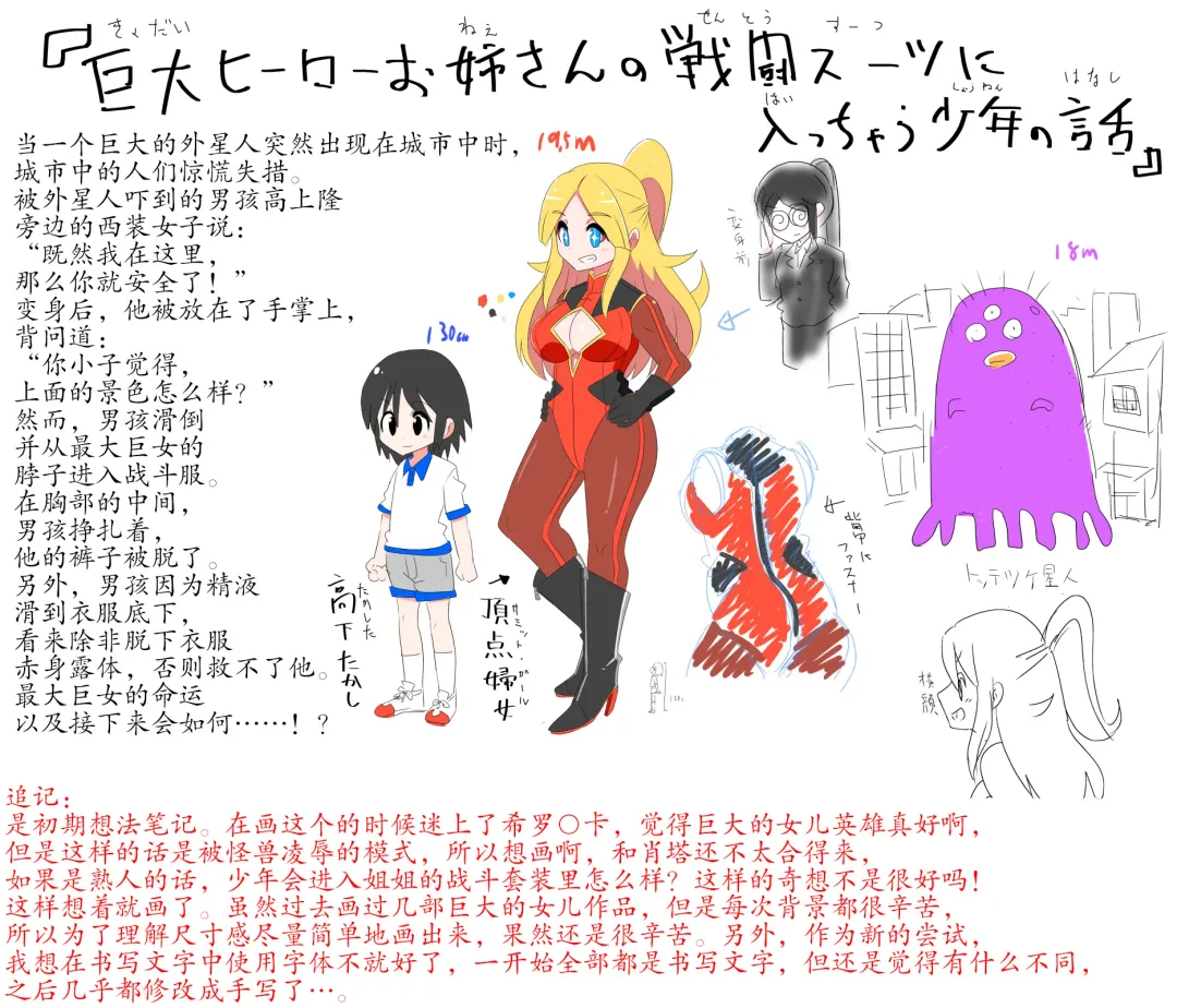 Kyodai Henshin Hero Onee-san no Sentou Suit ni Shounen ga Haicchatta Hanashi | Boy Enters an Older Girl's Giant Transforming Heroine Battle Suit Fhentai - Page 22