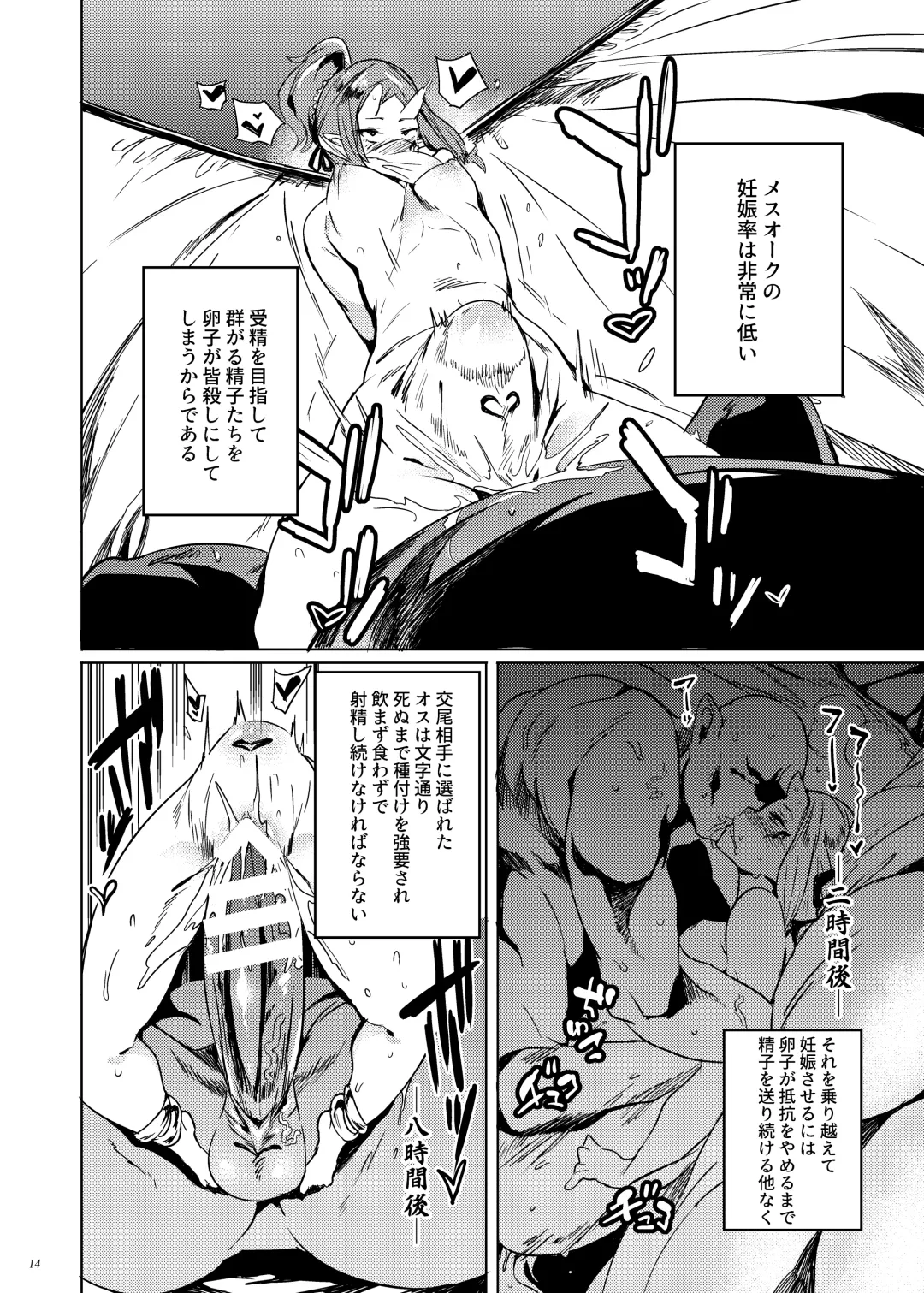 [Kawaisaw] Orc no Ohime-sama wa Ranshi ga Tsuyosugiru Fhentai - Page 13