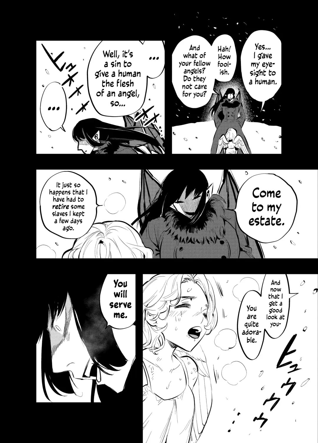 [Chimeda] Futanari Akuma to Moumoku Tenshi | Futanari Devil and the Blind Angel Fhentai - Page 3