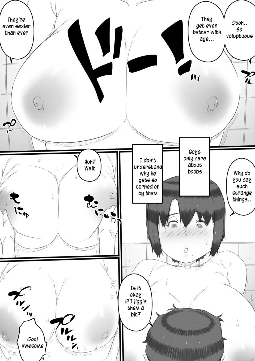 [Hirekatsu] Hitorigurashi no Musuko no Heya de | Staying over at my son's apartment Fhentai - Page 13