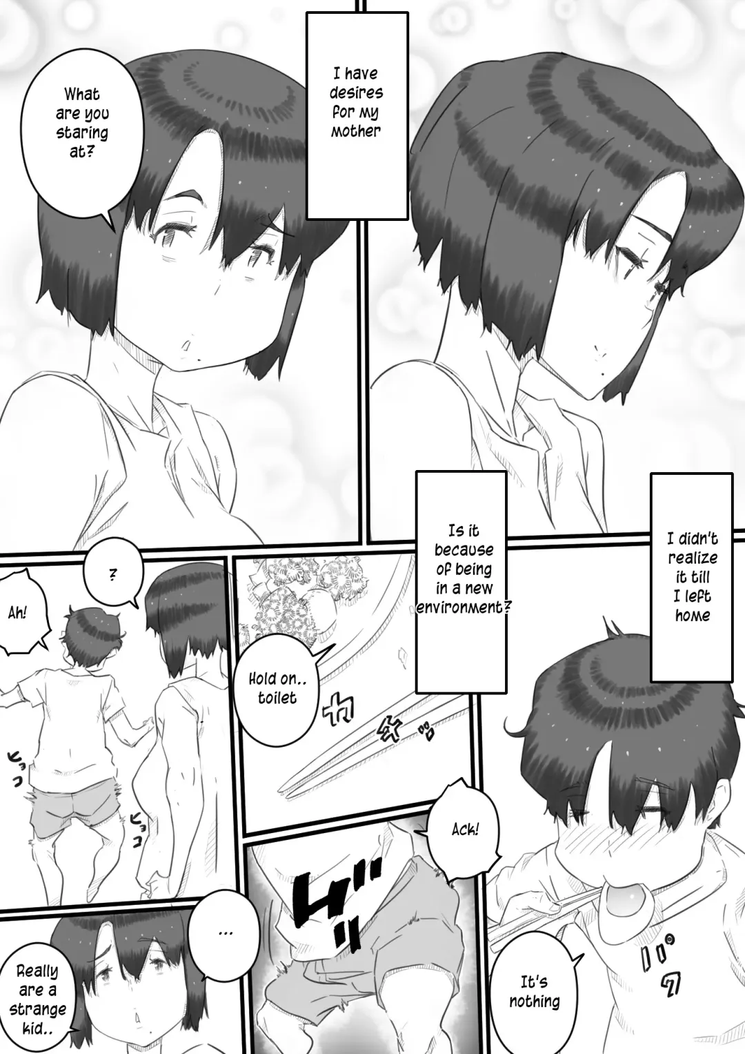 [Hirekatsu] Hitorigurashi no Musuko no Heya de | Staying over at my son's apartment Fhentai - Page 4