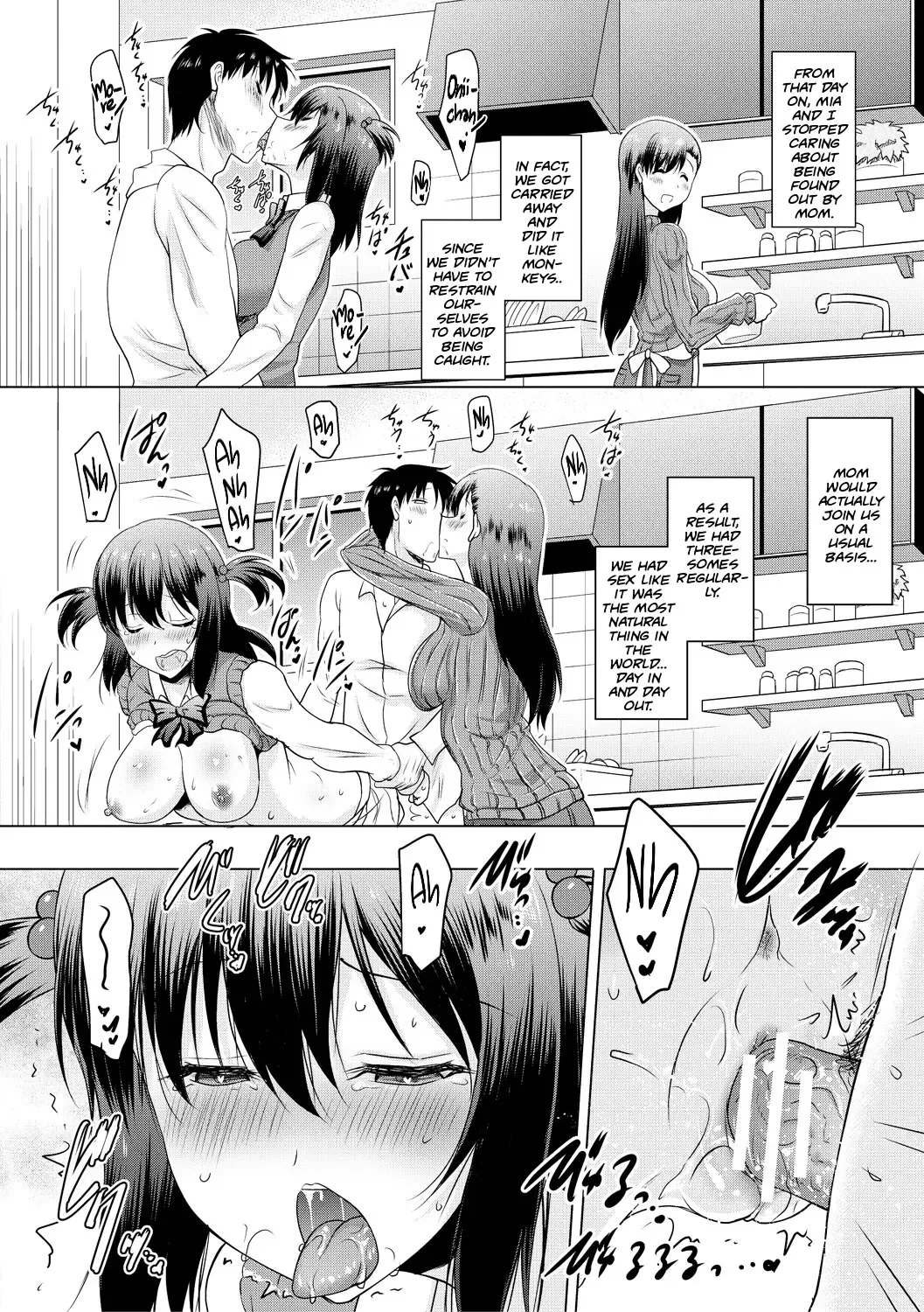 [Pony R] Kyonyuu Oyako no Shita to Shikyuu ni Renzoku Shasei Ch. 1-3 Fhentai.net - Page 64