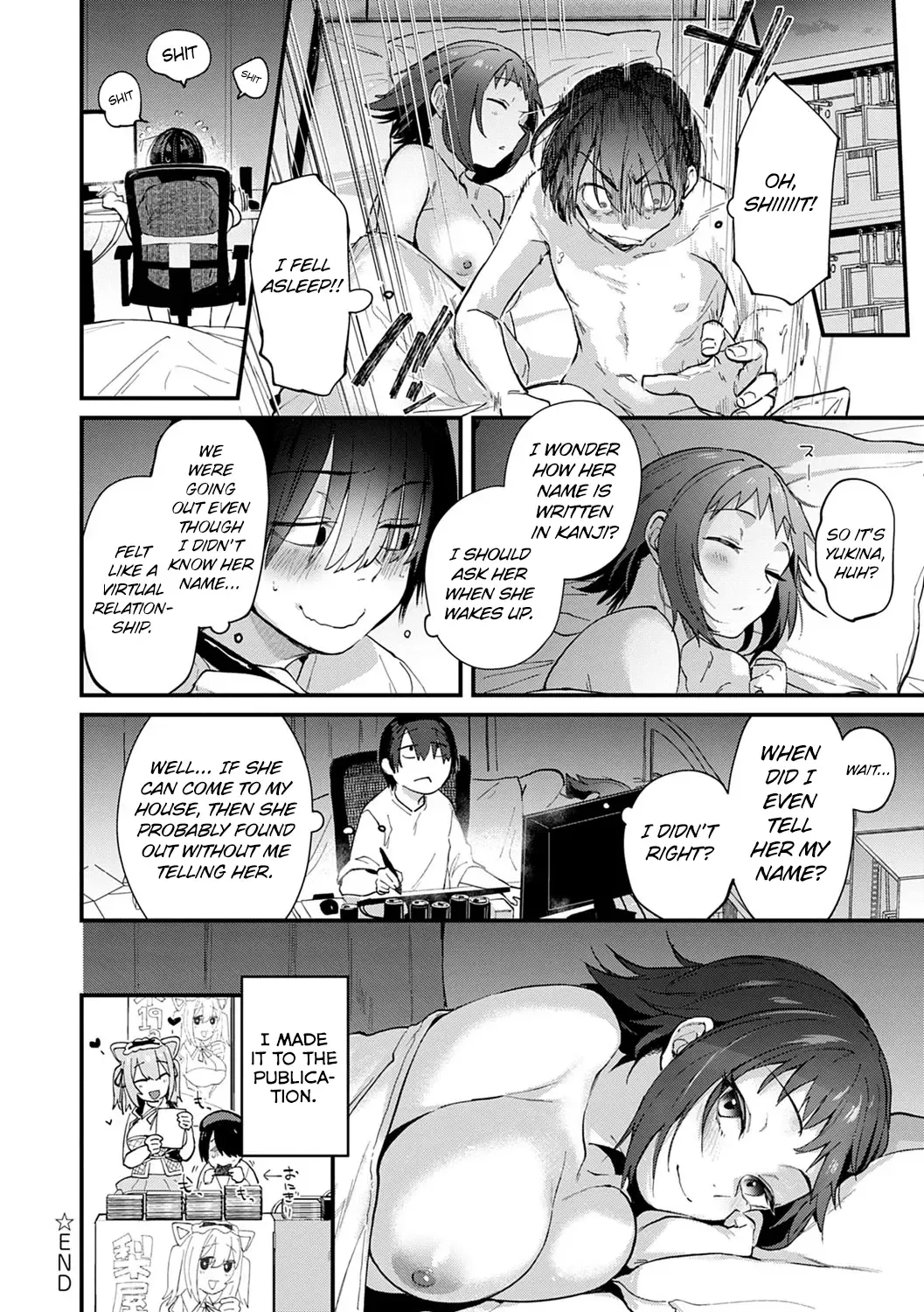 [Gosaiji] Doujin Sakka wa Layer Kanojo no Yume o Miru ka | Do Doujin Artists Dream of Cosplayer Girlfriends? Fhentai - Page 24