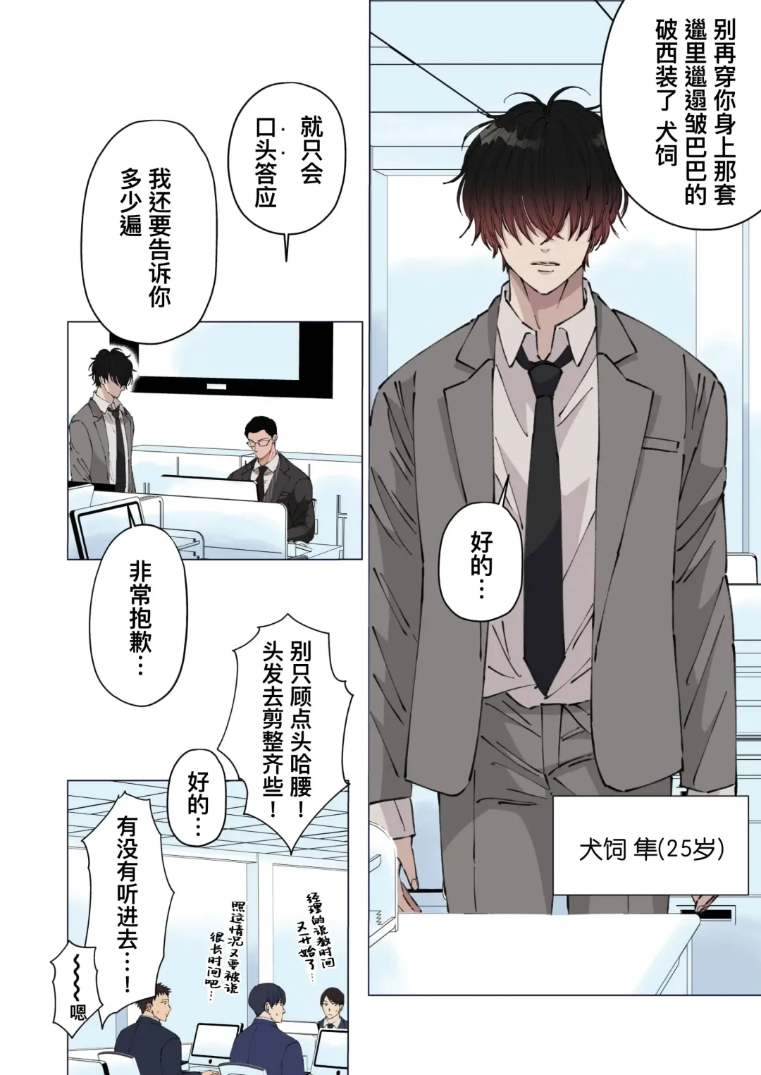 [Hoshitani Kyo] Ktabutsu Baritachi Joushi o Odoshite Zenra Dogeza sasete mita | 威胁顽固的纯1上司逼他全裸下跪挨操 (decensored) Fhentai - Page 4