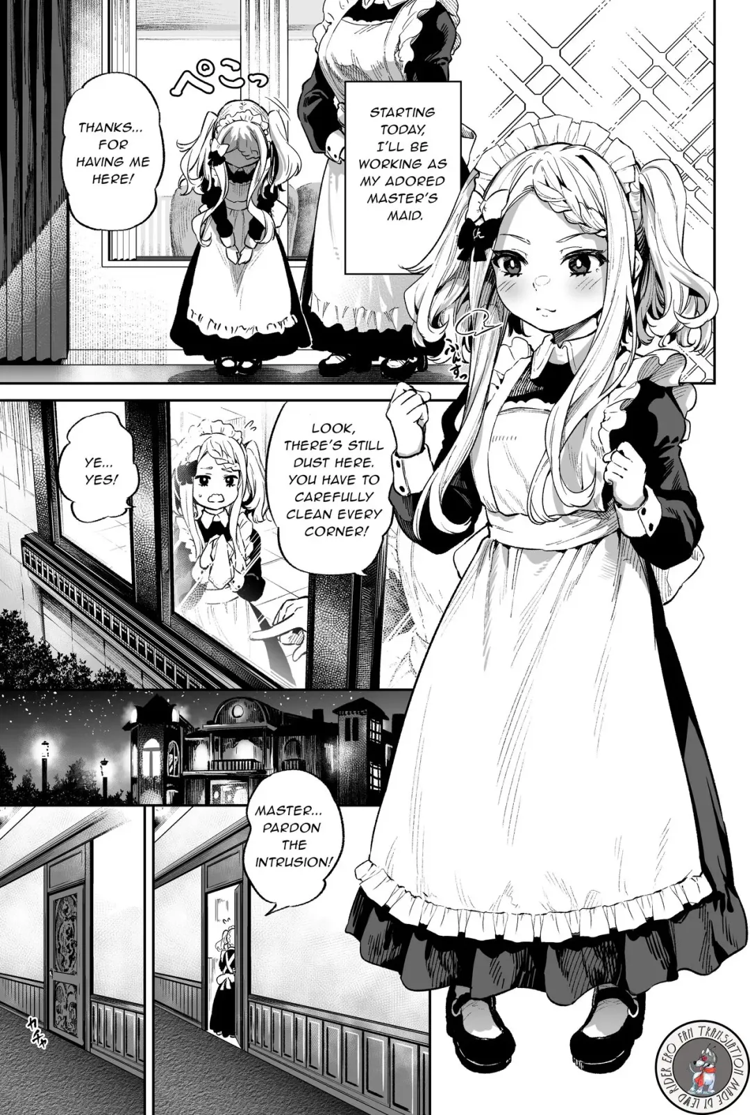 [Ooban Yaki] Onaho-kei no Loli Maid | Masturbator's Loli Maid Fhentai.net - Page 1