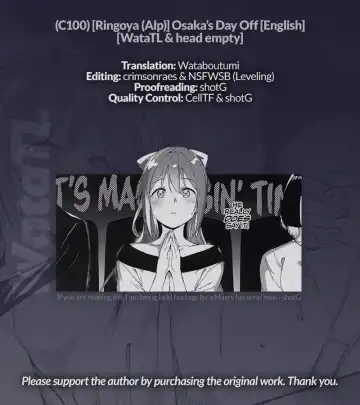 [Alp] Osaka no Kyuujitsu | Выходной день Осаки Fhentai - Page 49