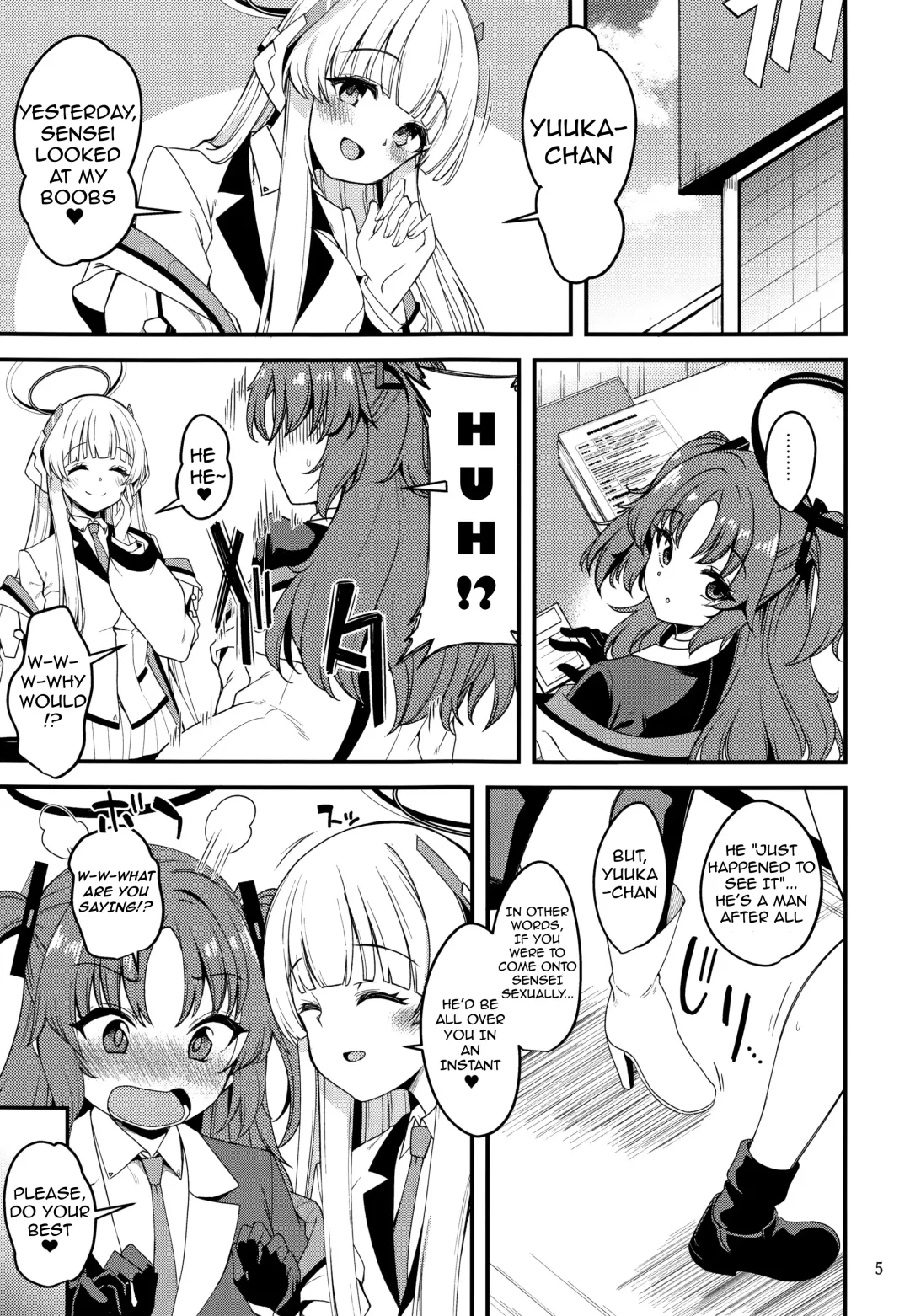 [Gokubuto Mayuge] Sensei Yuuka-chan ni wa Naisho desu yo? | Sensei, Don't Tell Yuuka, Okay? Fhentai.net - Page 4