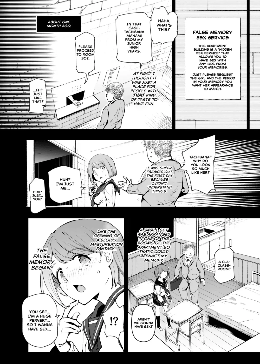 [Nyuu] Uso Omoide Fuuzoku Mansion -Touji no Sugata no Anoko to Ecchi- Fhentai - Page 8