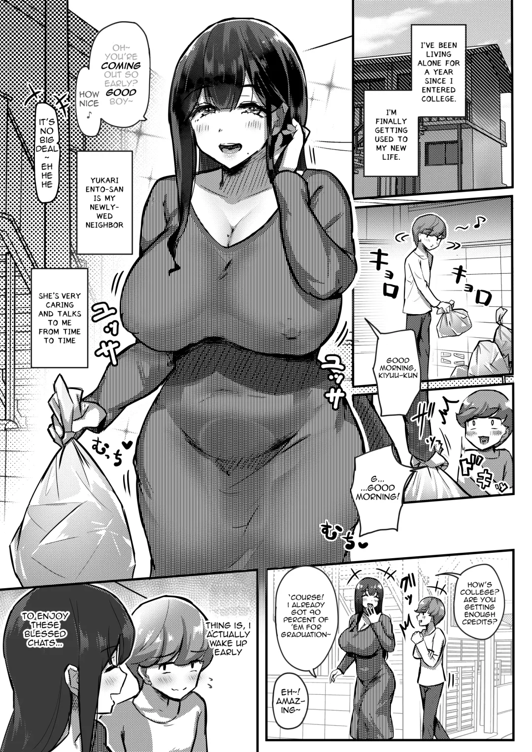 [Yosyo-] Otonari-san no Muchimuchi Wakazuma to Matching Shichatta Hanashi | How I Matched With My Neighbor's Plump Wife Fhentai - Page 3