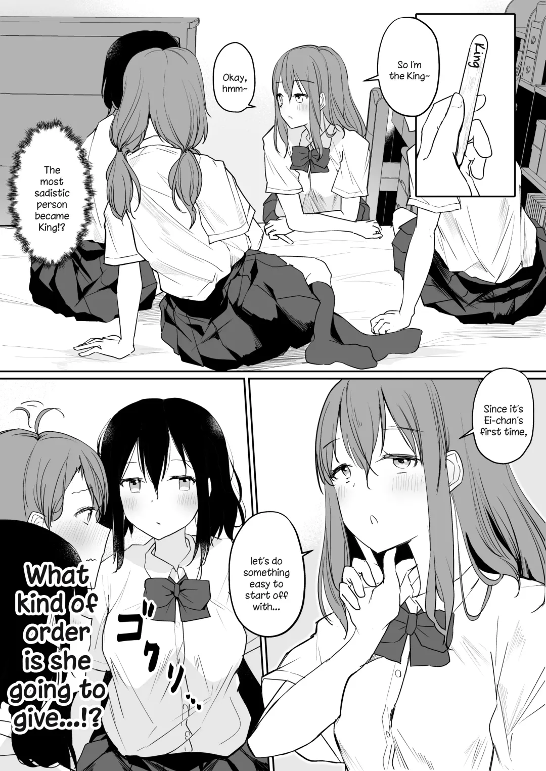 [Maguro Shining] Yuri Zuki Joshi ga Nandemoari no Ousama Game Yatta Kekka... Fhentai - Page 11