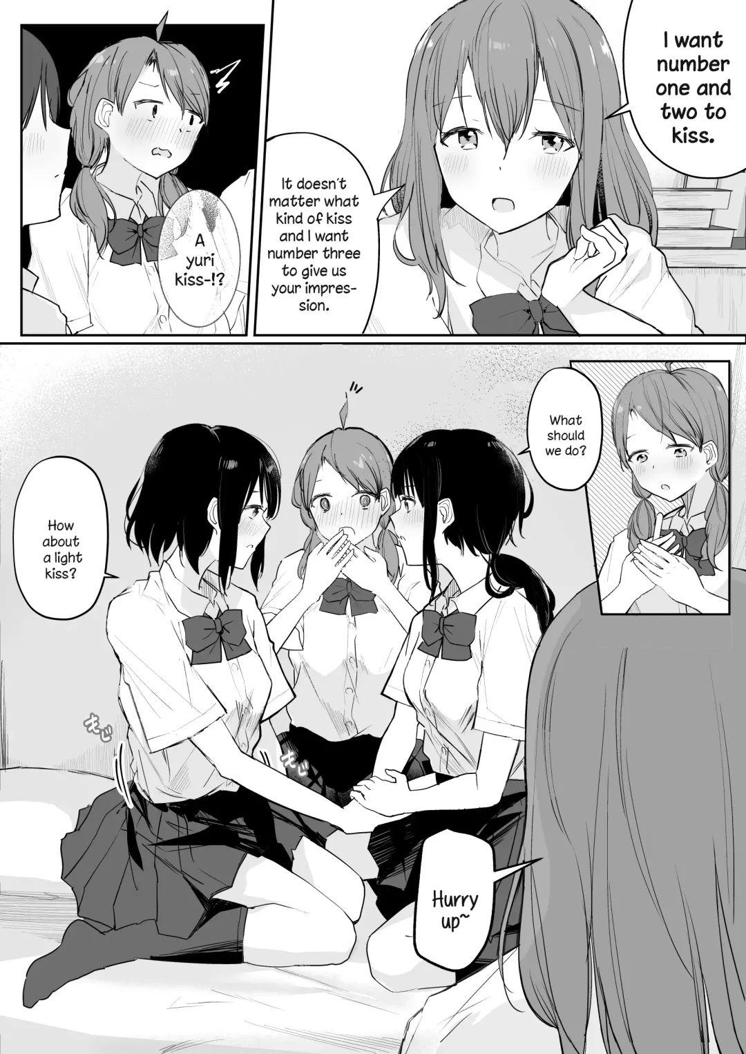 [Maguro Shining] Yuri Zuki Joshi ga Nandemoari no Ousama Game Yatta Kekka... Fhentai - Page 12